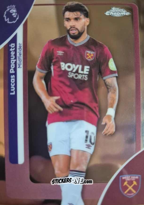 Cromo Lucas Paquetá - Chrome Premier League 2025-2026 n. 187 - Topps