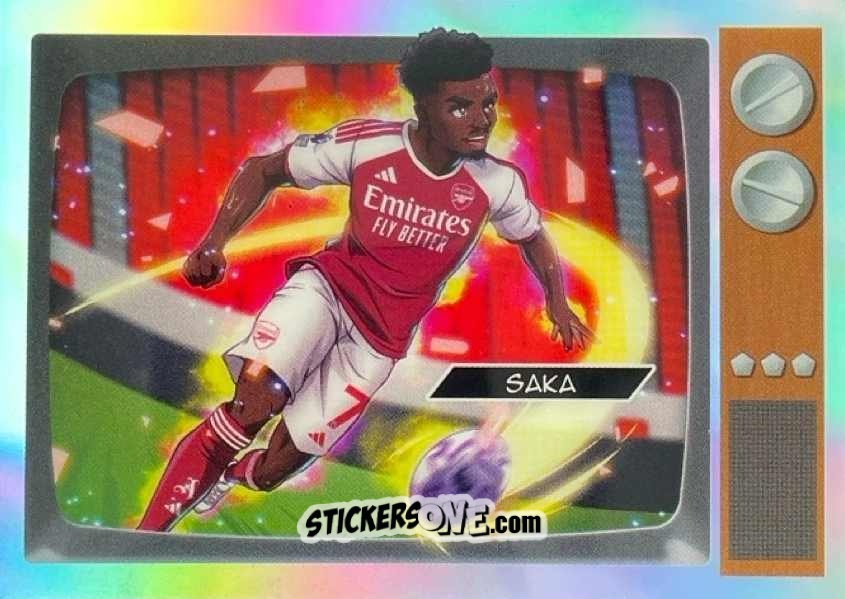 Figurina Bukayo Saka - Chrome Premier League 2025-2026 n. CA-BS - Topps