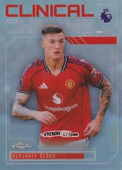 Figurina Benjamin Šeško - Chrome Premier League 2025-2026 n. CC-22 - Topps