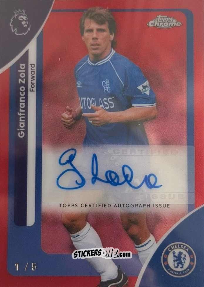 Figurina Gianfranco Zola - Chrome Premier League 2025-2026 n. A-GZ - Topps