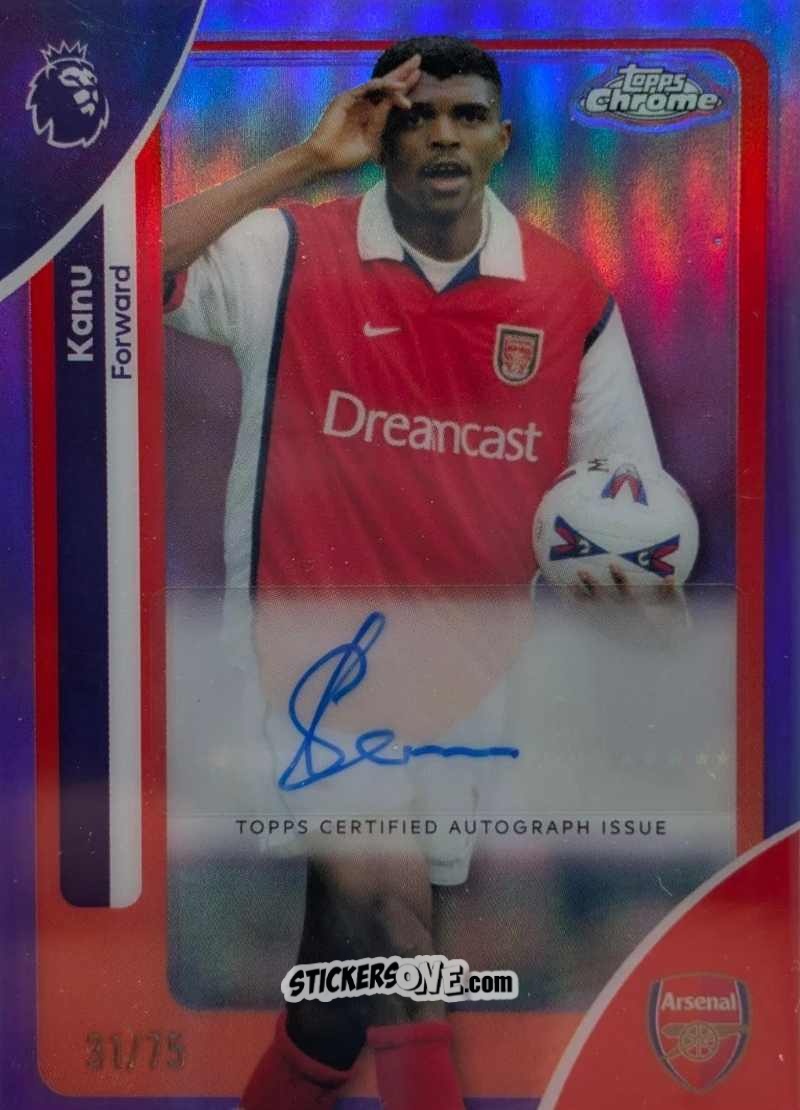 Figurina Kanu - Chrome Premier League 2025-2026 n. A-KA - Topps