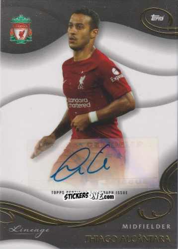 Figurina Thiago Alcântara - Liverpool 2022-2023 Lineage
 n. AU-TH - Topps