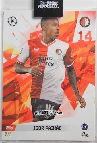 Sticker Igor Paixão - Total Football 2023-2024
 n. 711 - Topps