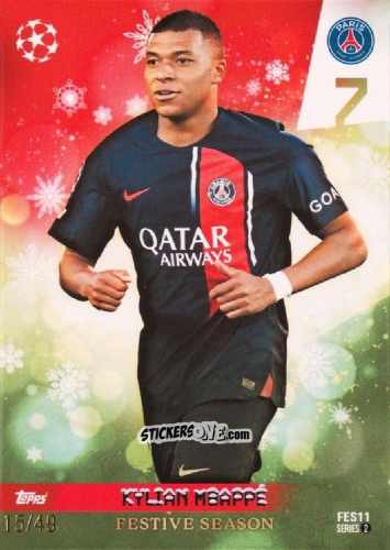 Sticker Kylian Mbappé - Total Football 2023-2024
 n. FES11 - Topps