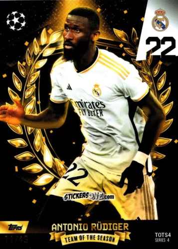 Cromo Antonio Rüdiger - Total Football 2023-2024
 n. TOTS4 - Topps