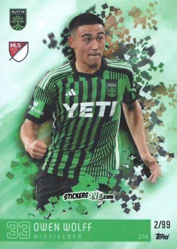 Sticker Owen Wolff - Total Football 2024-2025
 n. 274 - Topps