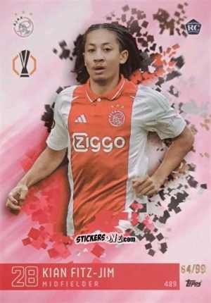 Sticker Kian Fitz-Jim - Total Football 2024-2025
 n. 489 - Topps