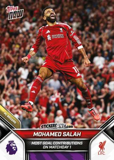Cromo Mohamed Salah - Now English Premier League 2025-2026
 n. 5 - Topps