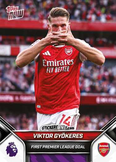 Sticker Viktor Gyokeres - Now English Premier League 2025-2026
 n. 8 - Topps