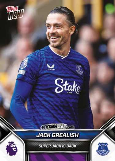 Sticker Jack Grealish - Now English Premier League 2025-2026
 n. 12 - Topps