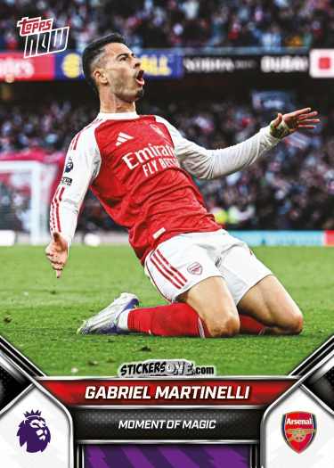 Sticker Gabriel Martinelli - Now English Premier League 2025-2026
 n. 24 - Topps