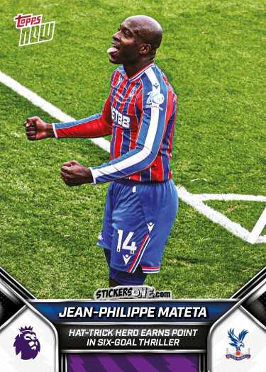Cromo Jean-Philippe Mateta - Now English Premier League 2025-2026
 n. 36 - Topps