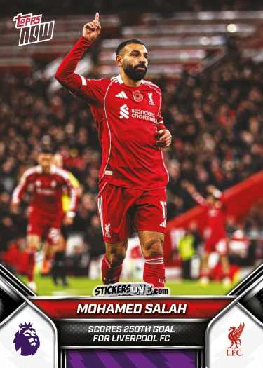 Cromo Mohamed Salah - Now English Premier League 2025-2026
 n. 46 - Topps