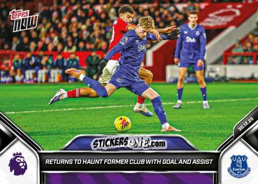 Figurina James Garner - Now English Premier League 2025-2026
 n. 94 - Topps