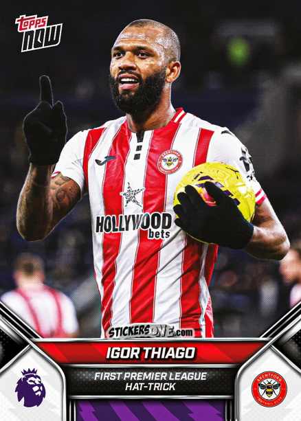 Figurina Igor Thiago - Now English Premier League 2025-2026
 n. 99 - Topps
