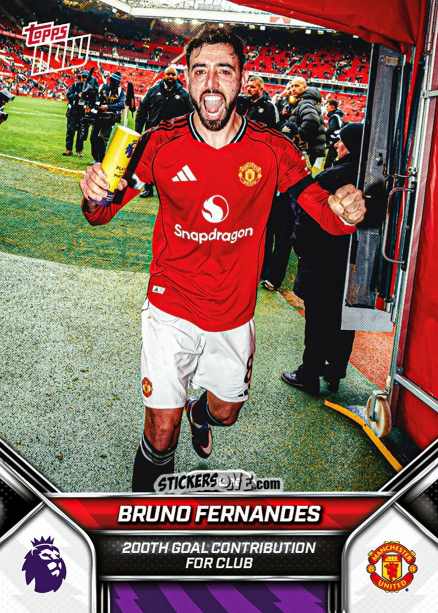Sticker Bruno Fernandes - Now English Premier League 2025-2026
 n. 132 - Topps