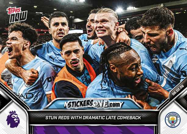 Cromo Manchester City esultanza - Now English Premier League 2025-2026
 n. 134 - Topps