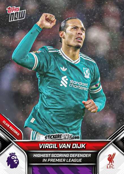 Figurina Virgil Van Dijk - Now English Premier League 2025-2026
 n. 138 - Topps
