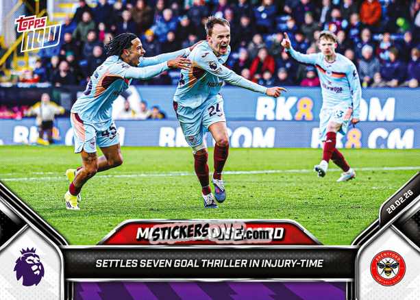 Sticker Mikkel Damsgaard - Now English Premier League 2025-2026
 n. 146 - Topps