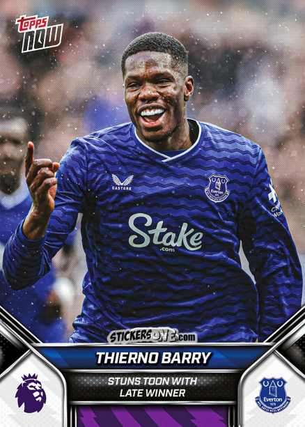 Sticker Thierno Barry - Now English Premier League 2025-2026
 n. 147 - Topps