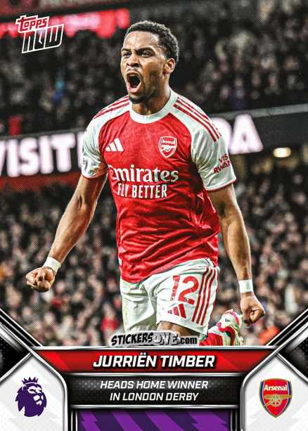 Cromo Jurrien Timber - Now English Premier League 2025-2026
 n. 149 - Topps