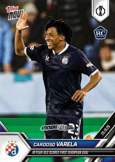 Sticker Cardoso Varela - Now Uefa Europa League 2025-2026 n. 7 - Topps