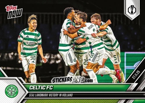 Cromo Esultanza Celtic  - Now Uefa Europa League 2025-2026 n. 9 - Topps