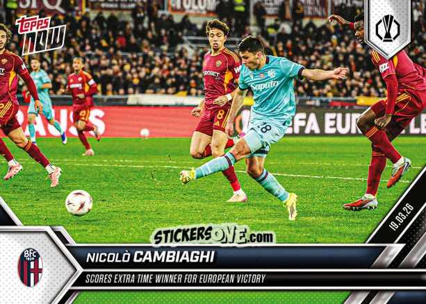 Sticker Nicolò Cambiaghi - Now Uefa Europa League 2025-2026 n. 24 - Topps