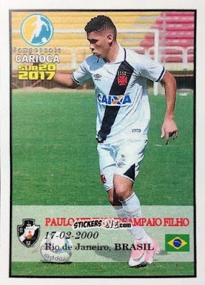 Figurina Paulo Henrique Sampaio Filho (in action) - Campeonato Carioca Sub20 2017 n. 6 - Abril