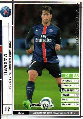 Figurina Maxwell - Sega World Club Champion Football 2015-2016
 n. 84 - Panini