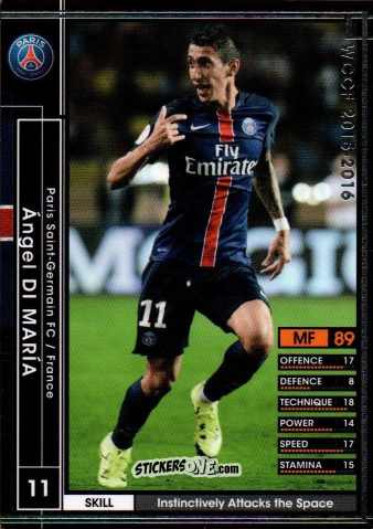 Figurina Angel di Maria - Sega World Club Champion Football 2015-2016
 n. 86 - Panini