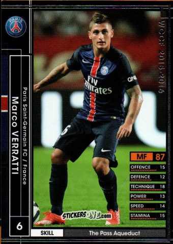 Figurina Marco Verratti - Sega World Club Champion Football 2015-2016
 n. 93 - Panini