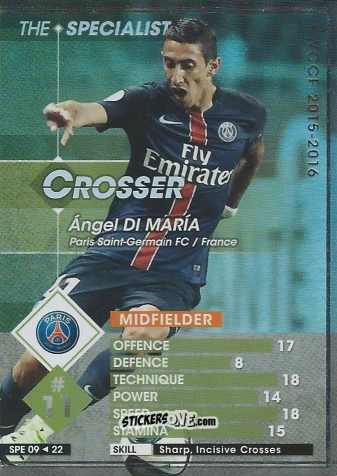 Figurina Angel di Maria - Sega World Club Champion Football 2015-2016
 n. SPE09 - Panini