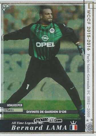 Sticker Bernard Lama - Sega World Club Champion Football 2015-2016 v3.0
 n. ATLE-RE3 - Panini