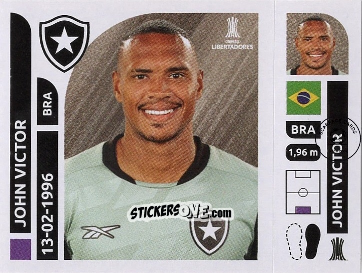 Cromo John Victor - Conmebol Libertadores 2025 n. BOT2 - Panini