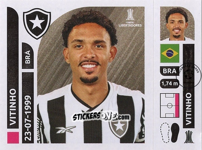Cromo Vitinho - Conmebol Libertadores 2025 n. BOT4 - Panini