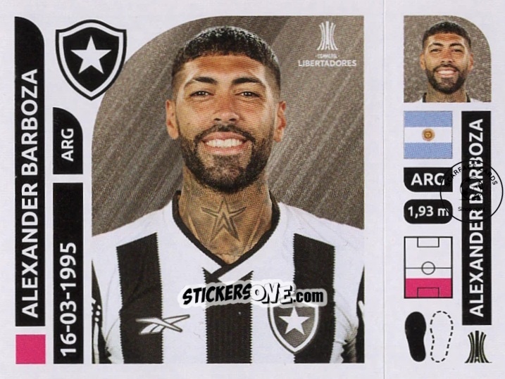 Cromo Alexander Barboza - Conmebol Libertadores 2025 n. BOT5 - Panini