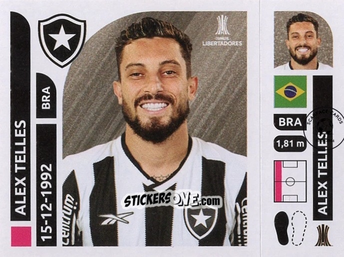 Cromo Alex Telles - Conmebol Libertadores 2025 n. BOT8 - Panini
