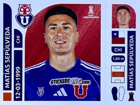 Figurina Matías Sepúlveda - Conmebol Libertadores 2025 n. UNC15 - Panini