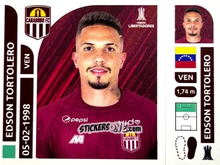 Sticker Edson Tortolero - Conmebol Libertadores 2025 n. CAV14 - Panini