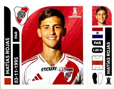 Sticker Matías Rojas - Conmebol Libertadores 2025 n. RIA11 - Panini