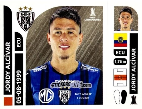 Figurina Jordy Alcívar - Conmebol Libertadores 2025 n. INE10 - Panini