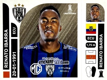 Sticker Renato Ibarra - Conmebol Libertadores 2025 n. INE15 - Panini