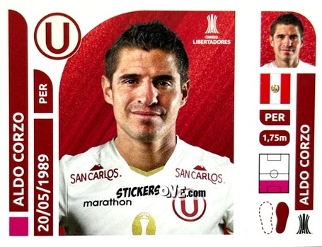 Sticker Aldo Corzo - Conmebol Libertadores 2025 n. UNP3 - Panini