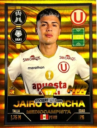 Cromo Jairo Concha - Conmebol Libertadores 2025 n. UNP11 - Panini