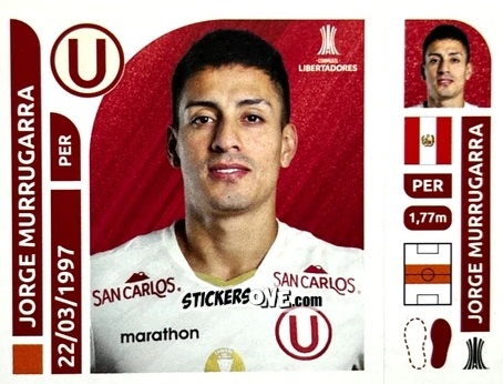 Cromo Jorge Murrugarra - Conmebol Libertadores 2025 n. UNP12 - Panini