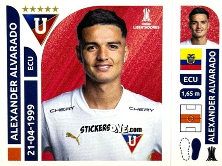 Sticker Alexander Alvarado - Conmebol Libertadores 2025 n. LDE8 - Panini