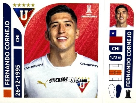 Sticker Fernando Cornejo - Conmebol Libertadores 2025 n. LDE12 - Panini