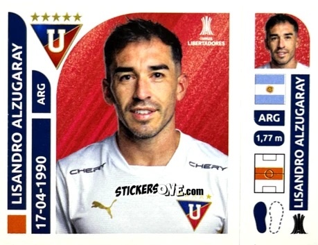 Sticker Lisandro Alzugaray - Conmebol Libertadores 2025 n. LDE15 - Panini