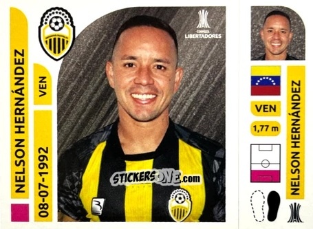 Cromo Nelson Hernández - Conmebol Libertadores 2025 n. DEV7 - Panini